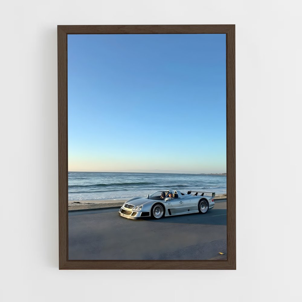 Poster Roadster à la Plage – affiche Mercedes (vue 5)